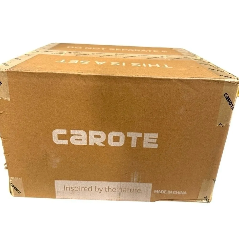 Carote 11 Piece Blue Cookware Set Non Stick Pots Pans with‎ Removable Handles